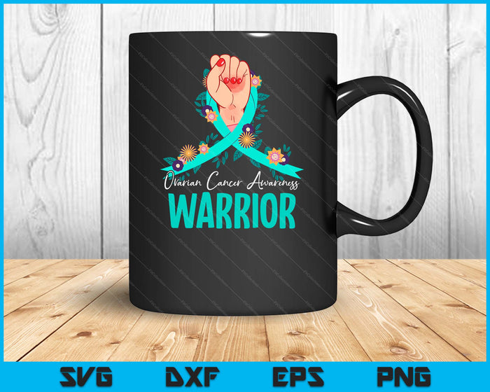 Warrior Ovarian Cancer Awareness SVG PNG Digital Cutting Files