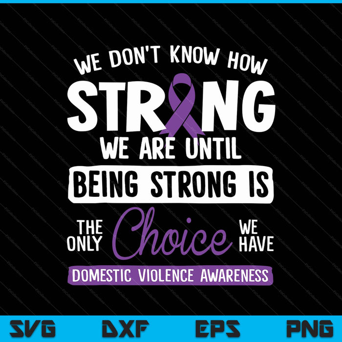 Warrior survivor domestic violence awareness purple ribbon SVG cut file