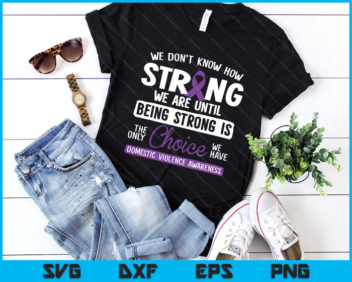 Warrior Survivor Domestic Violence Awareness Purple Ribbon SVG PNG Digital Printable Files