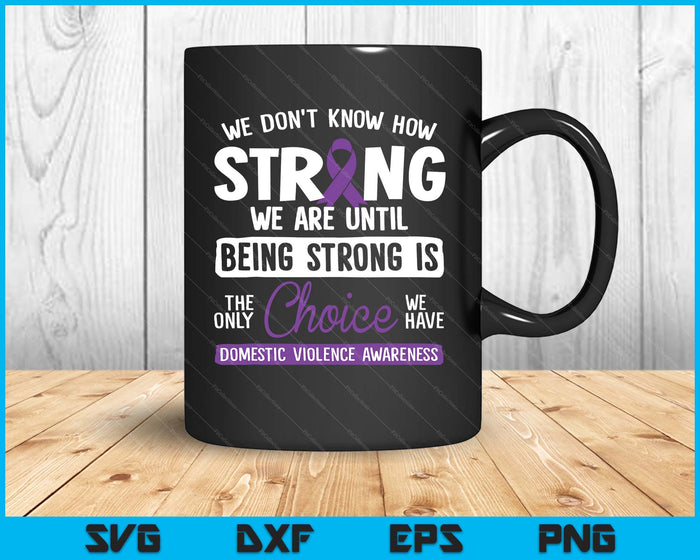 Warrior Survivor Domestic Violence Awareness Purple Ribbon SVG PNG Digital Printable Files