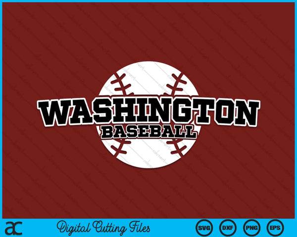 Washington Baseball Block Font SVG PNG Digital Cutting Files
