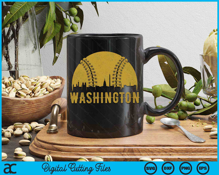 Washington Baseball Fan SVG PNG Cutting Printable Files