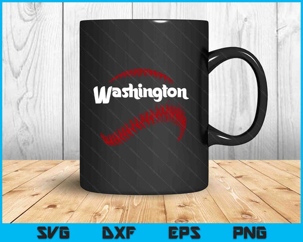 Washington Baseball Lovers Vintage Baseball Lovers Fans SVG PNG Digital Printable Files - on a t-shirt