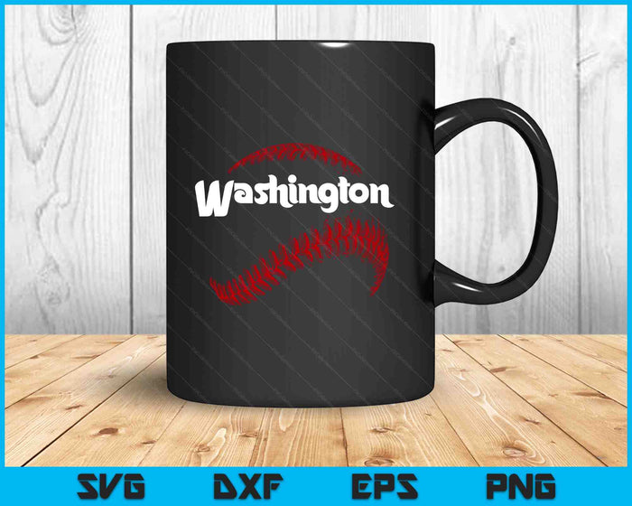 Washington Baseball Lovers Vintage Baseball Lovers Fans SVG PNG Digital Printable Files