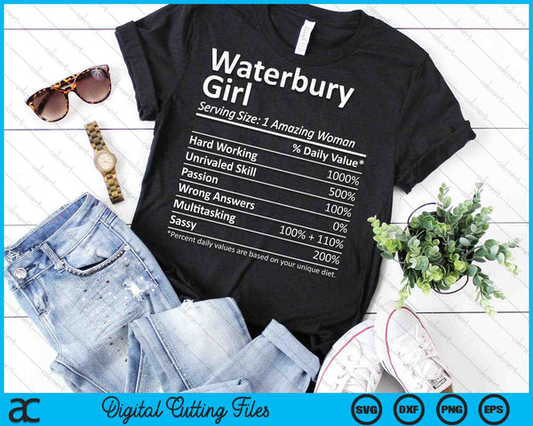 Waterbury Girl CT Connecticut Funny City Home Roots SVG PNG Digital Cutting Files