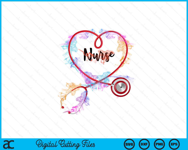 Watercol Nurse Life Nursing Clinical Funny Birthday Gift SVG PNG Digital Cutting Files