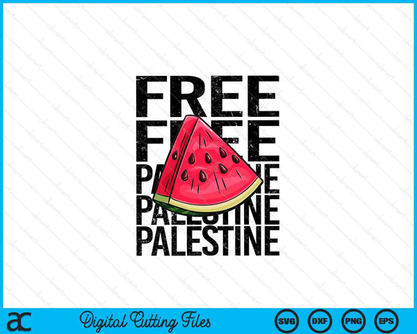 Watermelon Free Palestine SVG PNG Digital Printable Files