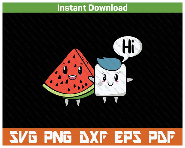 Watermelon quote tropical fruit SVG cut file