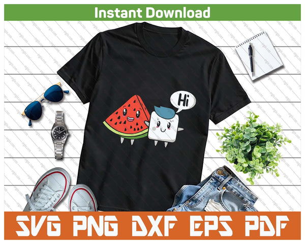 Funny Watermelon Quote Tropical Fruit SVG PNG Cutting Files
