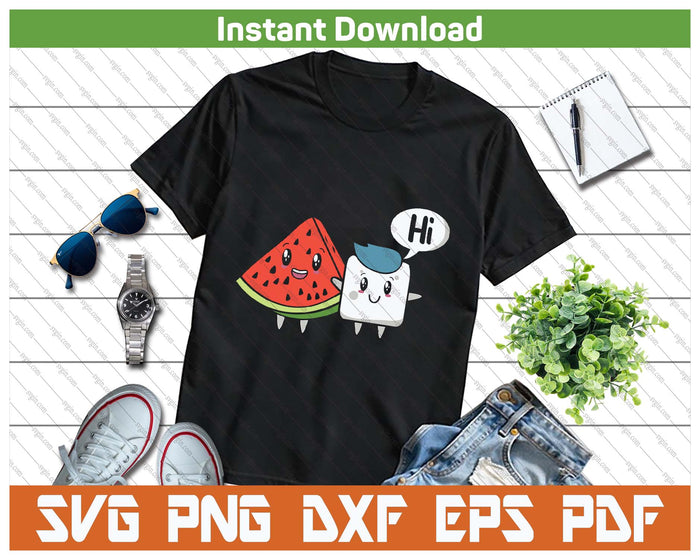 Funny Watermelon Quote Tropical Fruit SVG PNG Cutting Files