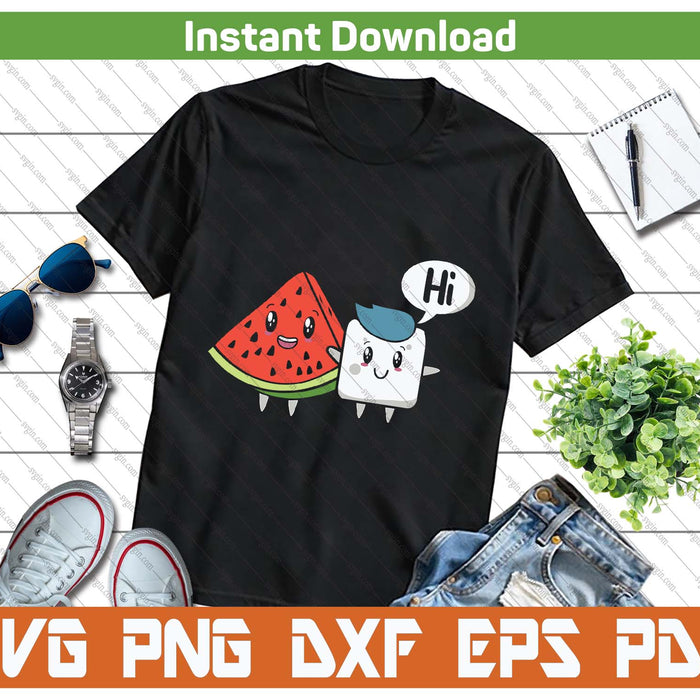 Funny Watermelon Quote Tropical Fruit SVG PNG Cutting Files
