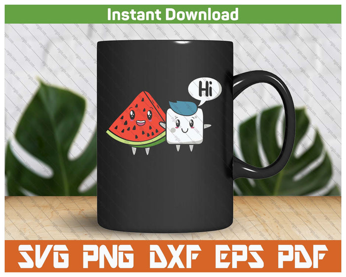 Funny Watermelon Quote Tropical Fruit SVG PNG Cutting Files