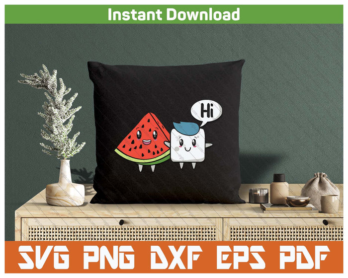 Funny Watermelon Quote Tropical Fruit SVG PNG Cutting Files