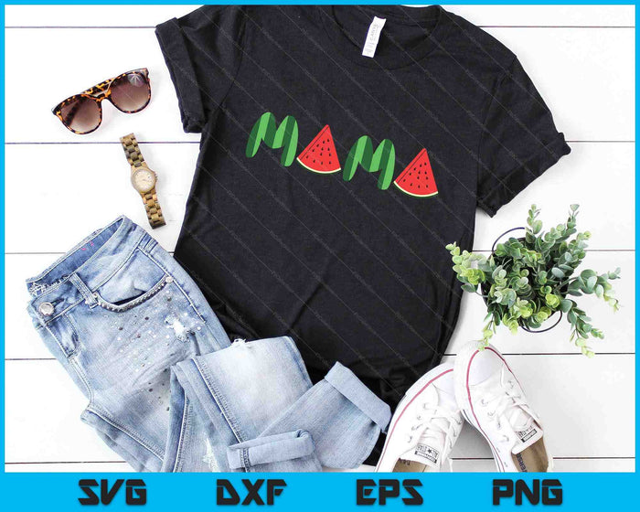 Watermeloen Mama Fruitarian Lover SVG PNG digitale snijbestanden