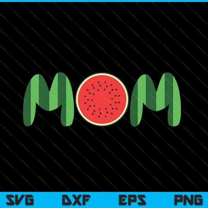 Watermeloen moeder Fruitarian minnaar SVG PNG digitale snijbestanden