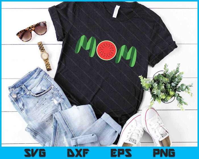 Watermelon Mom Fruitarian Lover SVG PNG Digital Cutting Files