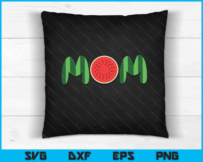 Watermeloen moeder Fruitarian minnaar SVG PNG digitale snijbestanden