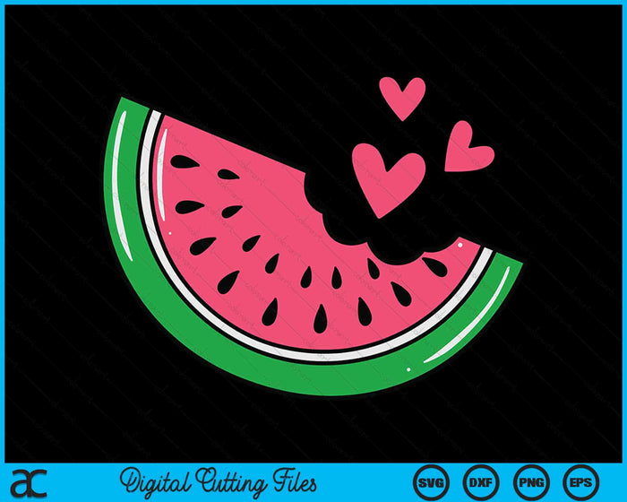 Watermeloen Slice Meloen Zomervakantie Seizoen SVG PNG Digitale Snijbestanden