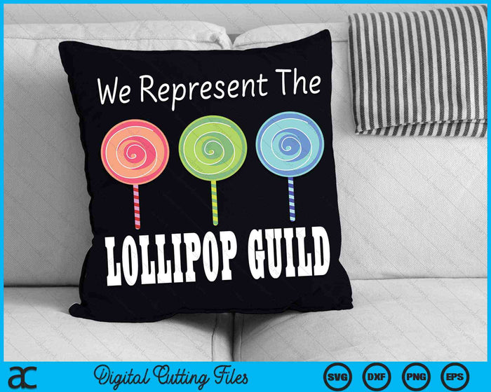 Wij vertegenwoordigen de Lollipop Guild Wizard Of Oz SVG PNG digitale snijbestanden