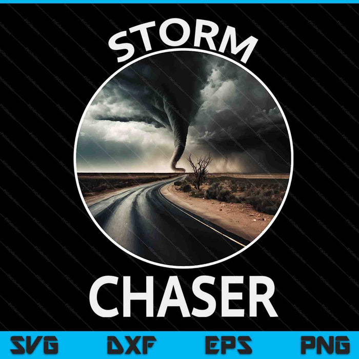 Weather storm tornado hurricane chaser SVG cut file