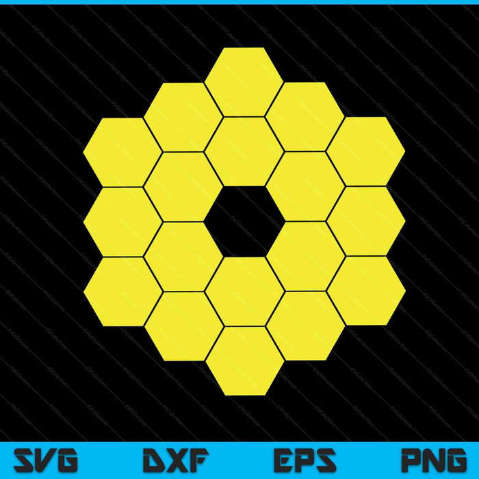Webb space telescope mirror science universe JWST SVG cut file