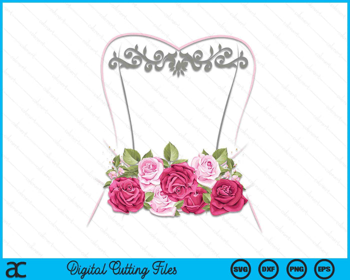 Wedding Dress Simple Marriage Bridal Shower Gifts SVG PNG Digital Printable Files