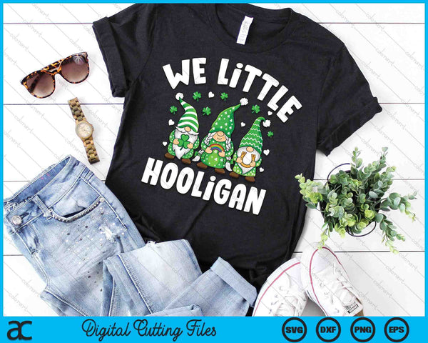 Wee Little Hooligan Kids Boys Girls St Patrick's Day Gnomes SVG PNG Digital Printable Files