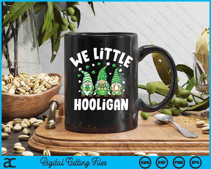 Wee Little Hooligan Kids Boys Girls St Patrick's Day Gnomes SVG PNG Digital Printable Files