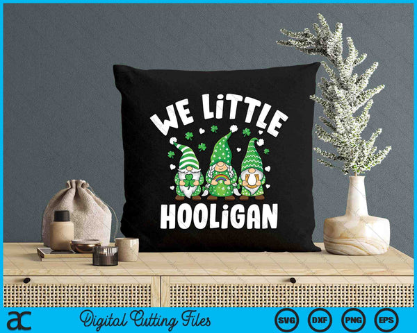 Wee Little Hooligan Kids Boys Girls St Patrick's Day Gnomes SVG PNG Digital Printable Files