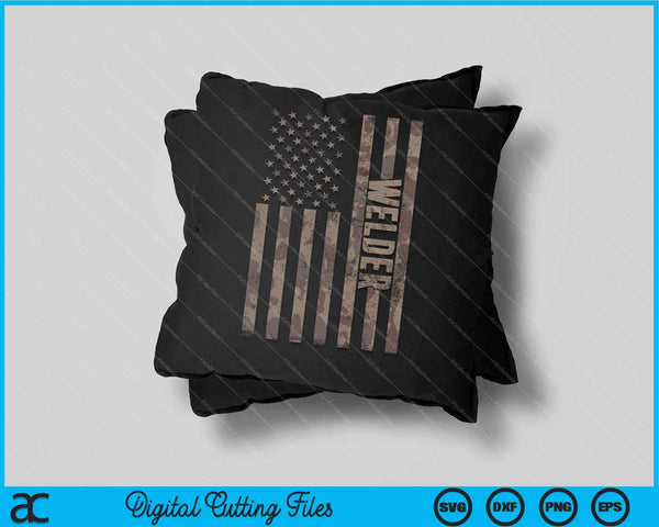Welder American Flag Gift Welding SVG PNG Digital Cutting File
