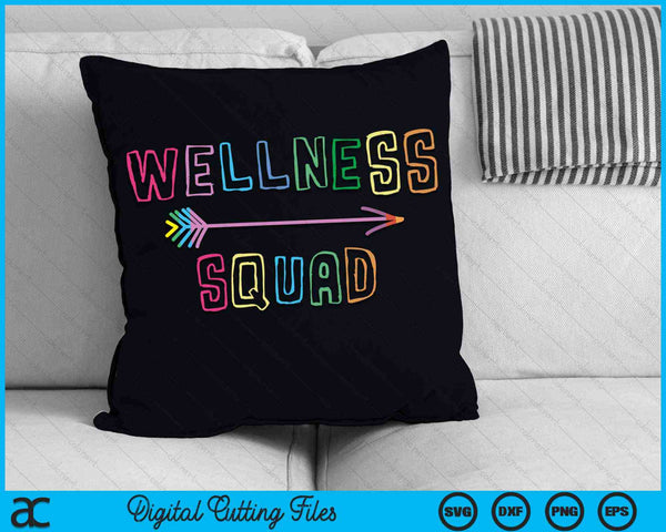Wellness Squad Health Trainer SVG PNG Digital Cutting Files