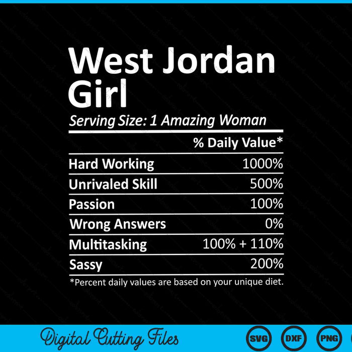 West jordan girl ut Utah city home roots SVG cut file