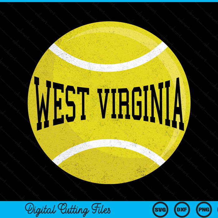 West Virginia Tennis Fan SVG PNG Digital Cutting Files