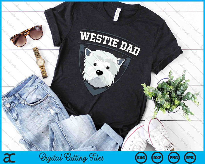 Westie Dad Dog Owner West Highland White Terrier SVG PNG Digital Printable Files