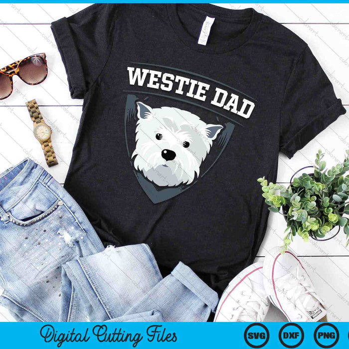 Westie Dad Dog Owner West Highland White Terrier SVG PNG Digital Printable Files