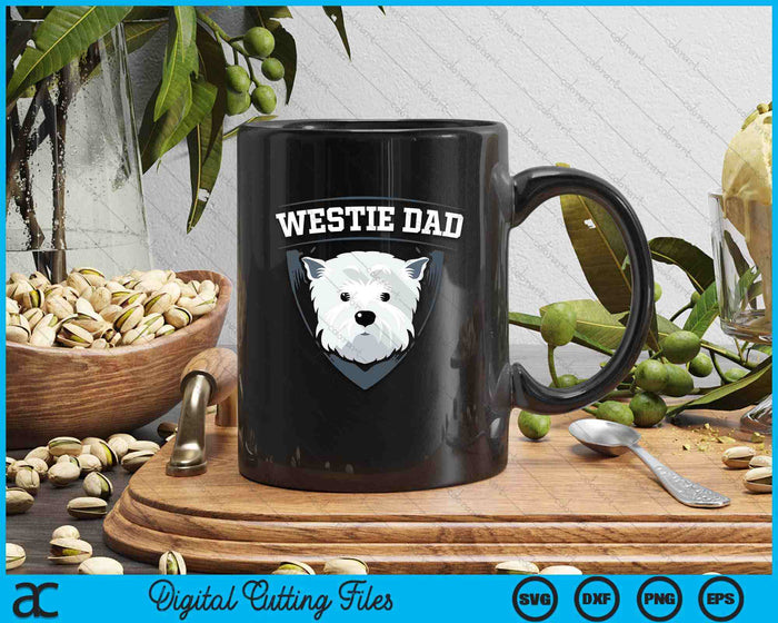 Westie Dad Dog Owner West Highland White Terrier SVG PNG Digital Printable Files