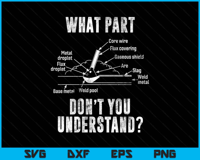 What Part of Dont You Understand Welder Gift Welding Costume SVG PNG Digital Printable Files