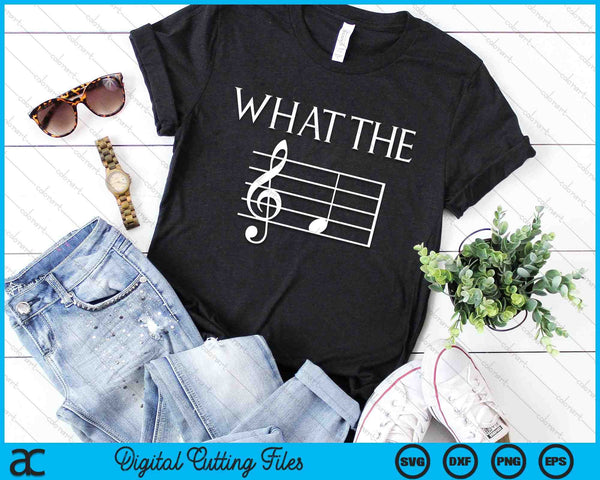 What The F Musical Note SVG PNG Digital Cutting Files