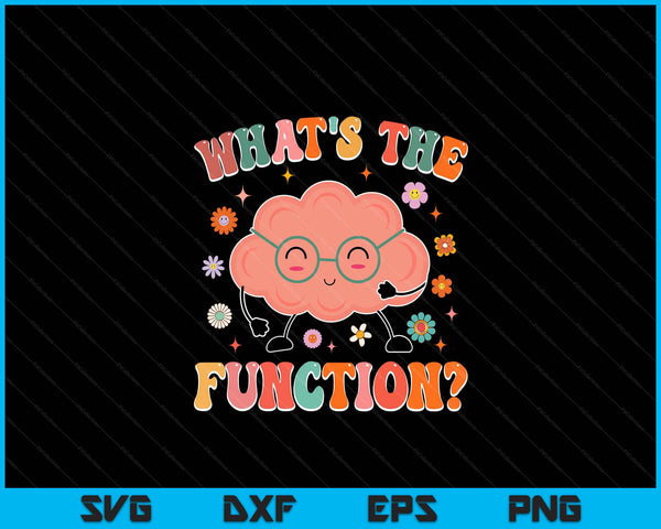 What's The Function Aba Squad Data Analyst Behavior Groovy SVG PNG Digital Printable Files