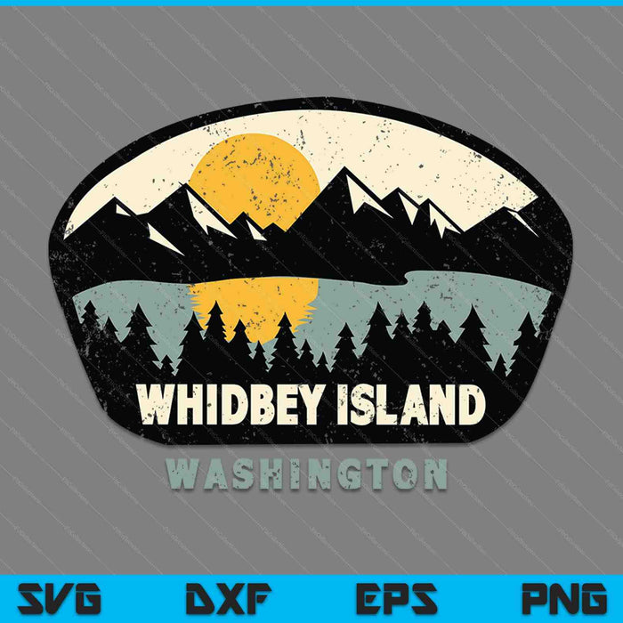 Whidbey Island Washington WA Vacation Souvenir SVG PNG Digital Cutting Files
