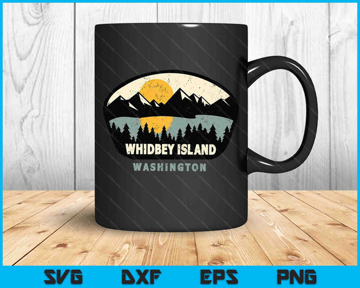 Whidbey Island Washington WA vakantie souvenir SVG PNG digitale snijbestanden