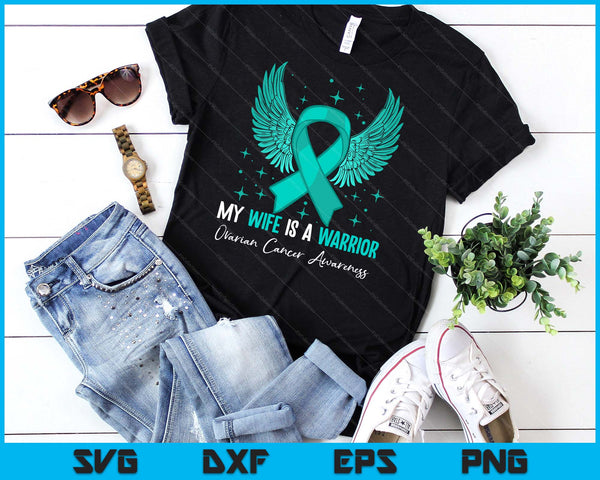 Wife Ovarian Cancer Awareness SVG PNG Digital Cutting Files