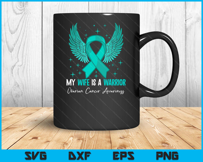 Wife Ovarian Cancer Awareness SVG PNG Digital Cutting Files