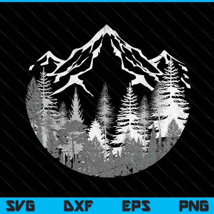 Wildlife Forest Hiking Mountains Outdoor Trees Nature Forest SVG PNG Digital Cutting Files