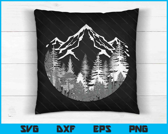 Wildlife Forest Hiking Mountains Outdoor Trees Nature Forest SVG PNG Digital Cutting Files