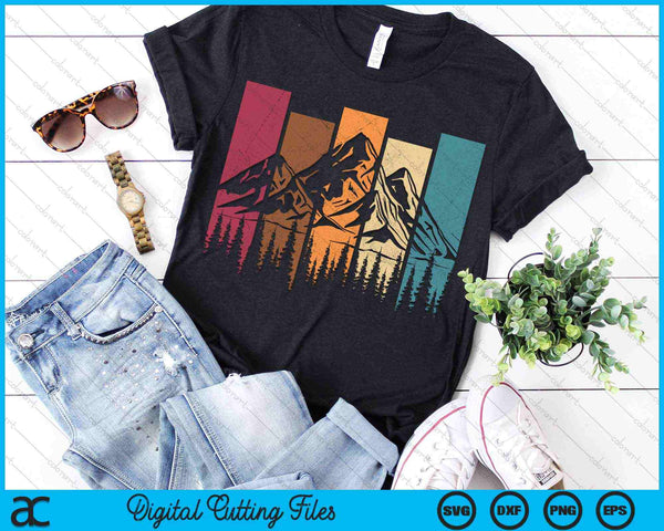 Wildlife bos natuur bomen bergen wandelen SVG PNG digitale snijbestanden - on a t-shirt