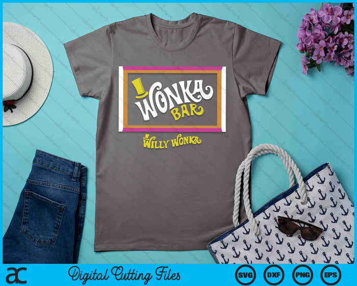 Willy Wonka & The Chocolate Factory Wonka Chocolate Bar SVG PNG Digital Printable Files