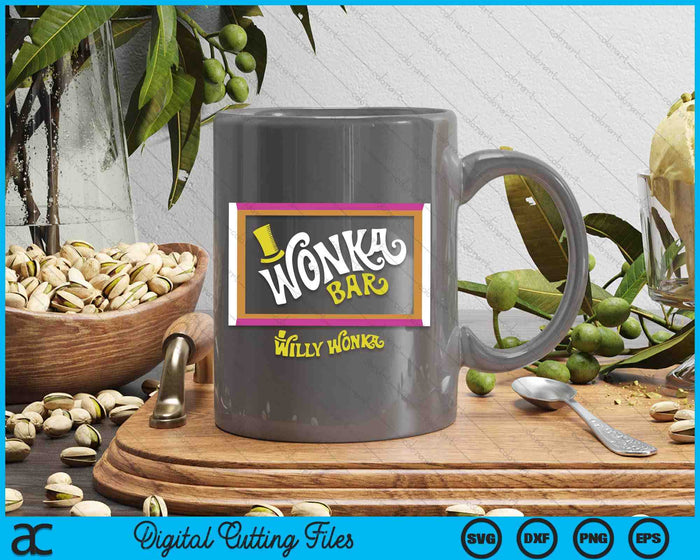 Willy Wonka & The Chocolate Factory Wonka Chocolate Bar SVG PNG Digital Printable Files