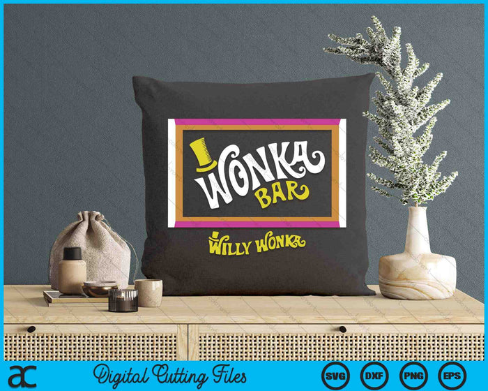 Willy Wonka & The Chocolate Factory Wonka Chocolate Bar SVG PNG Digital Printable Files