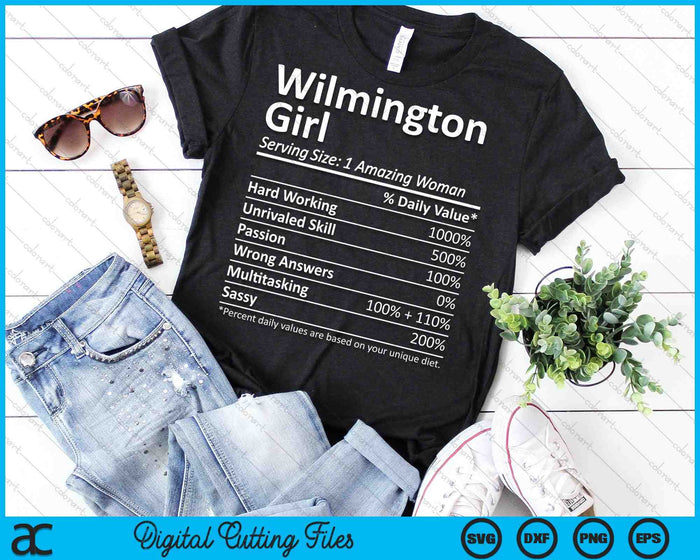 Wilmington Girl NC Carolina del Norte Funny City Home Roots SVG PNG Archivos de corte digital